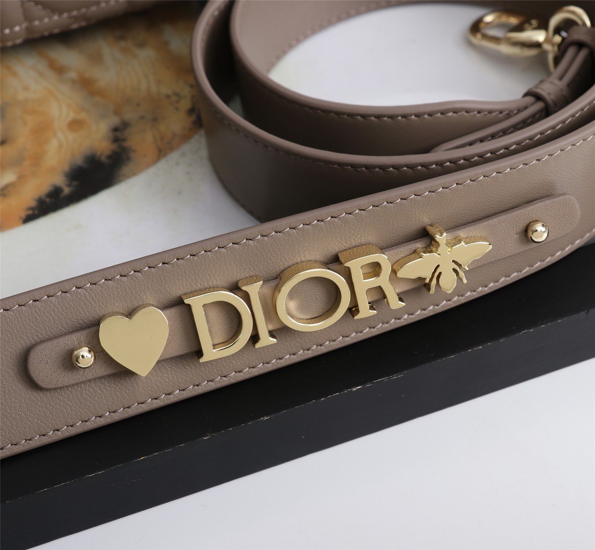 Small Lady Dior My ABCDior Bag Khaki Cannage Lambskin